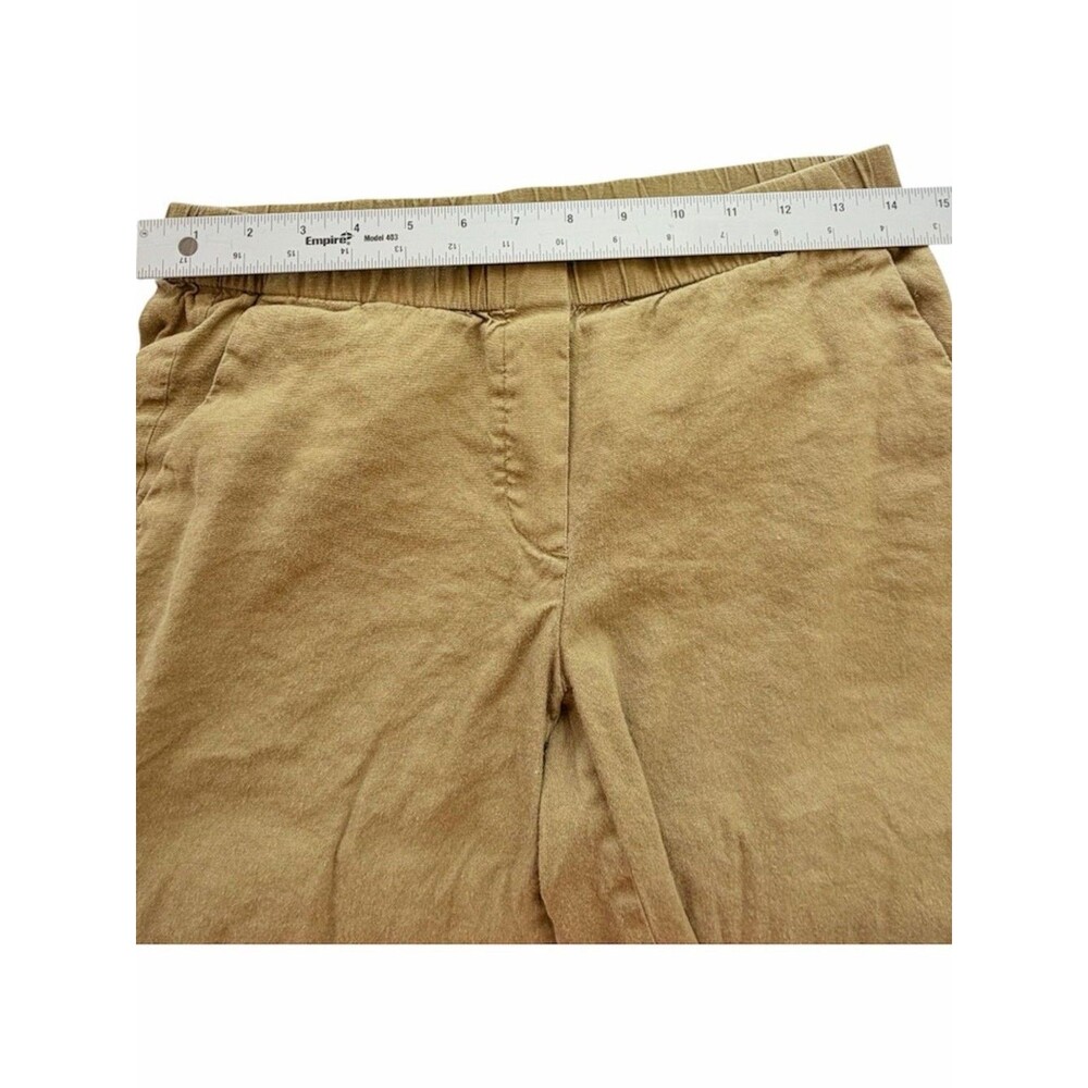 J. Jill Wide Leg Linen Blend Pants Tan Extra Small Petite XSP - Picture 7 of 9